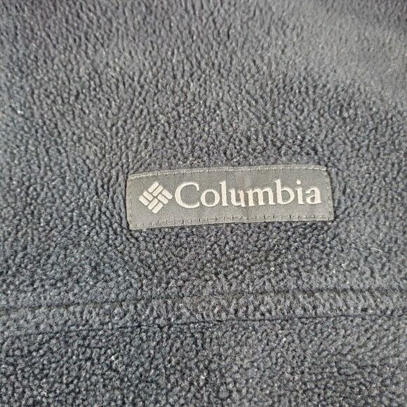 Columbia Jacket Mens Small Black Soft Fleece Outdoor Full Zip - Picture 3 of 8